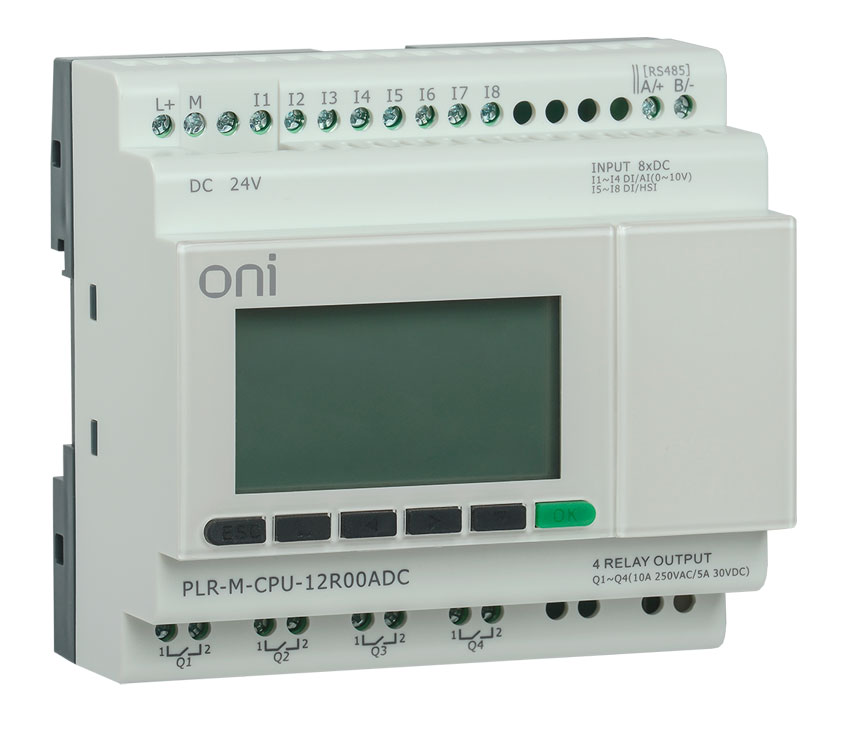 Микро ПЛК PLR-M. CPU DI16(230В АС) 12-24В DC
