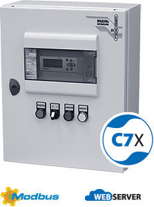 Модули управления для приточно-вытяжных систем с водяным нагревателем, рекуперацией и охлаждением ACM-С7F308+F308