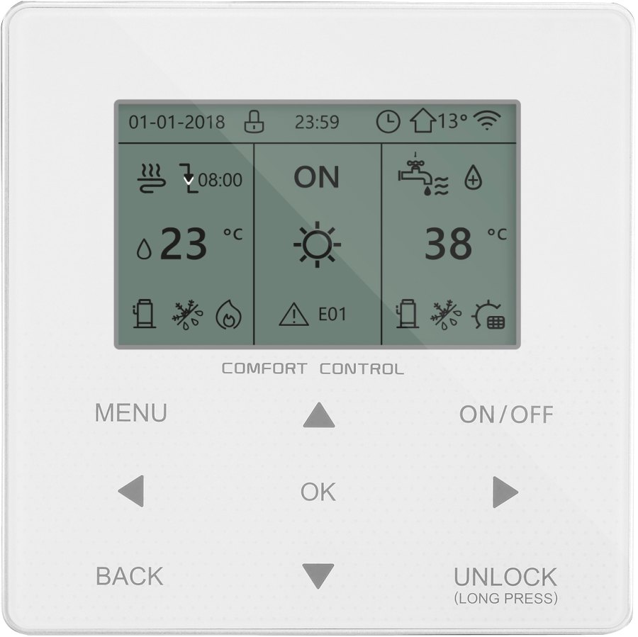 Тепловой насос воздух-вода MDV для отопления и ГВС MDHWC-V16W/D2RN8-B
