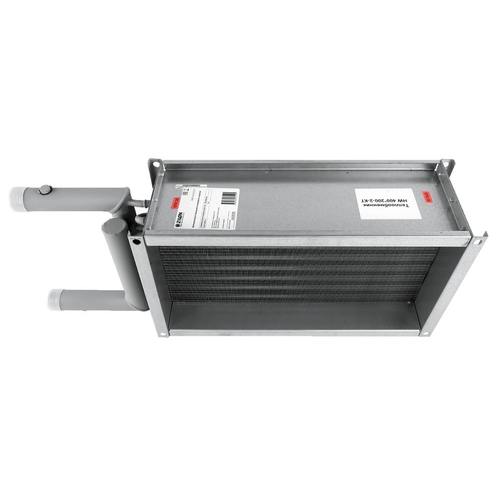 Водяной нагреватель для прямоугольных каналов ZILON ZWS 500x250-3